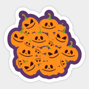 Scary Pumpkins Sticker